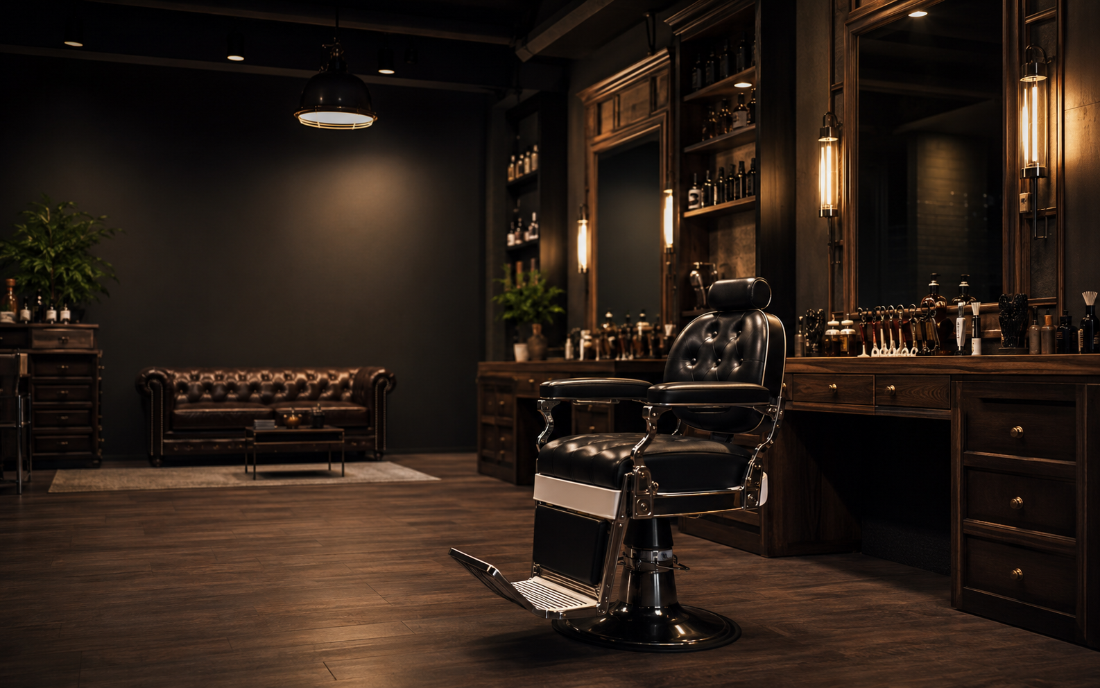 Barbería premium con estilo moderno