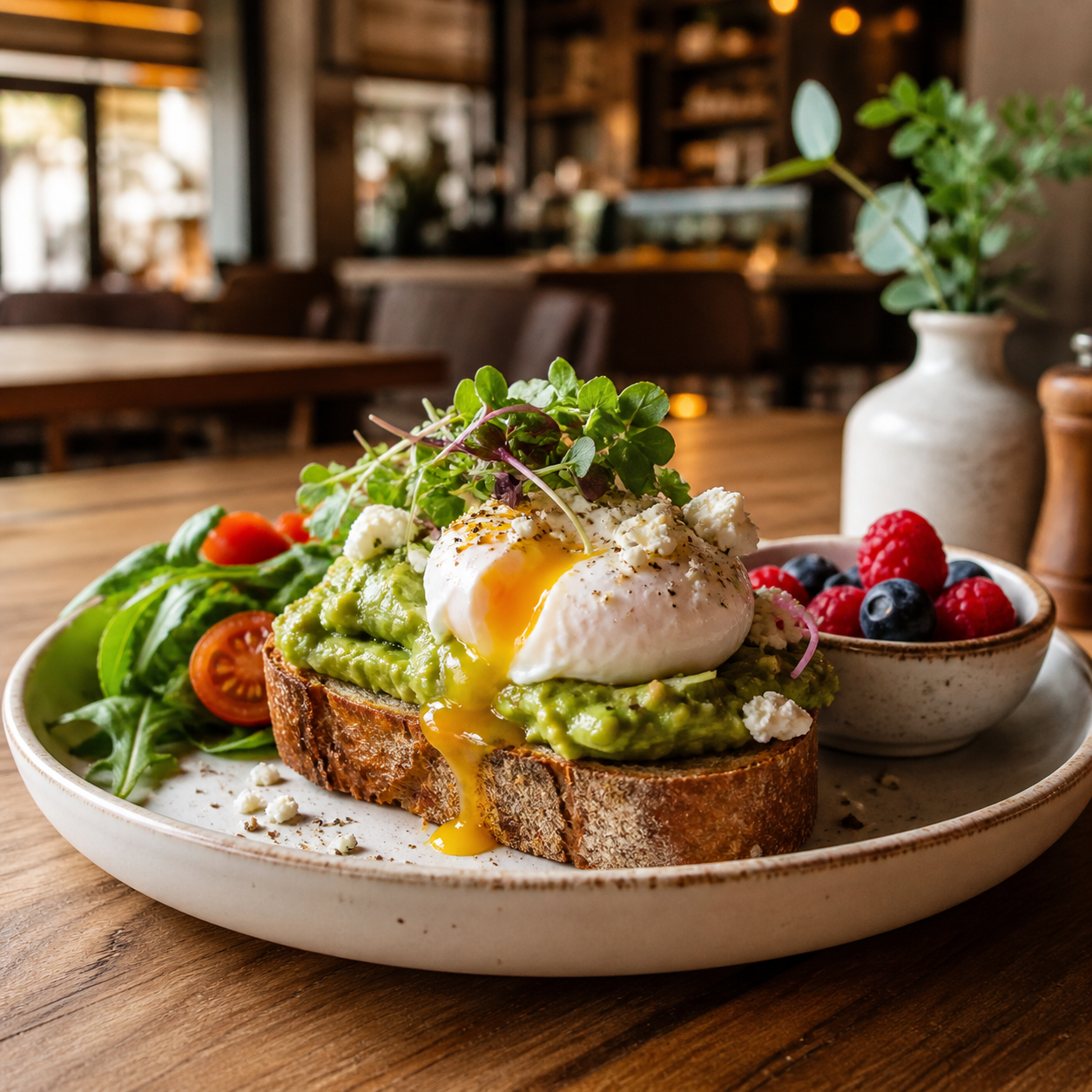 Desayuno destacado del restaurante